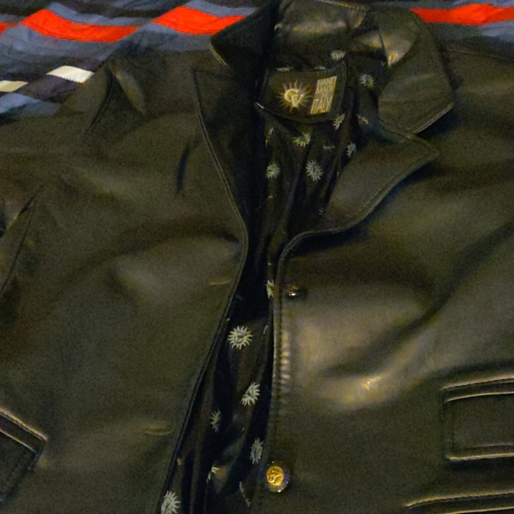 Gv gruppo Italiano leather jacket